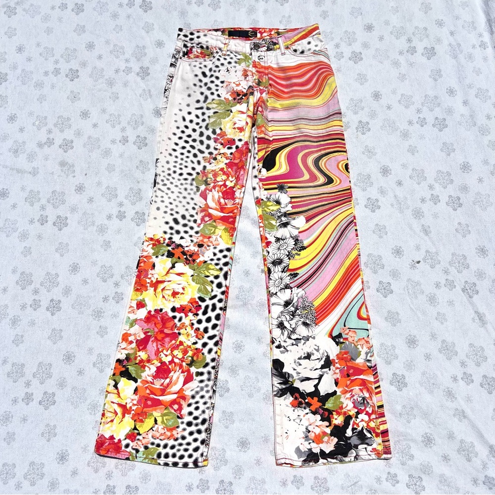 Just cavalli patterned jeans